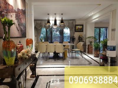 Single villa for rent in Nam Thong 1, area: 300m2, 1 ground + 2 floors, high-class furniture, rent 2000 USD.